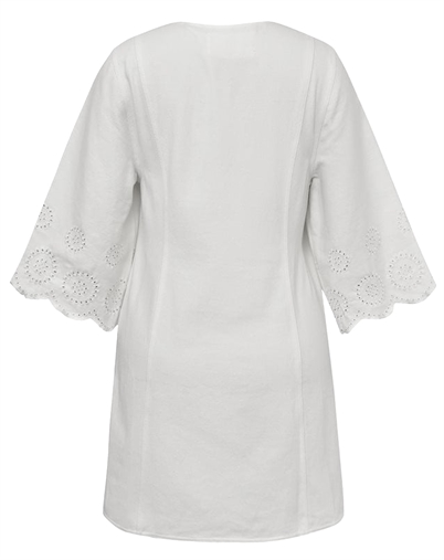 Global F - Antaja Scallop Kjole - White
